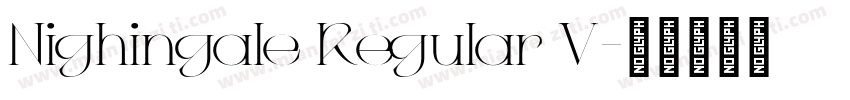 Nighingale Regular V字体转换